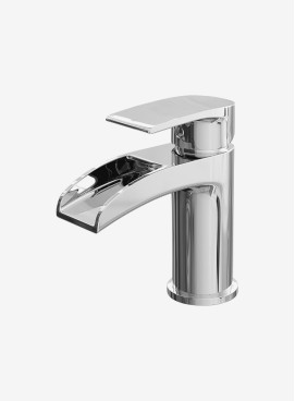 RAK Curve Black Mono Basin Mixer Tap with Waste