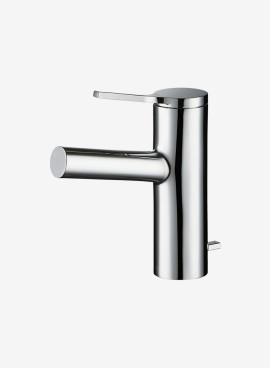 Curve Silver Mono Basin Tap with Waste