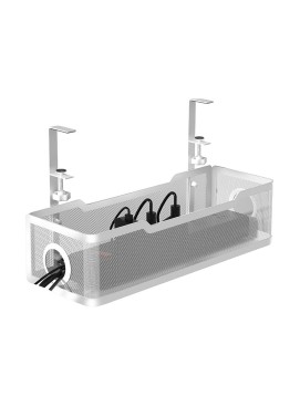 Desktop No-Drill Cable Management Tray