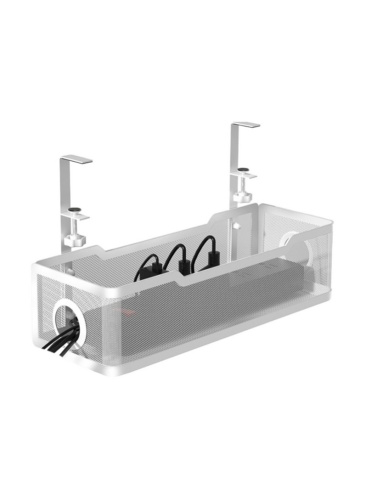 Desktop No-Drill Cable Management Tray