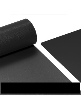 Black Double Sided PU Leather Desk Mat