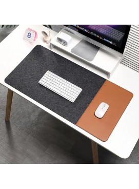 Felt Leather Desk Mat