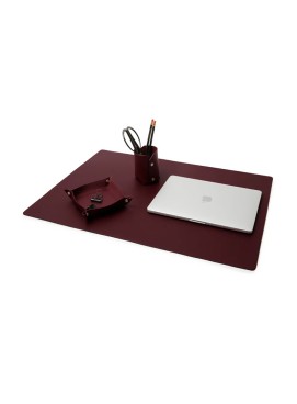 Three-Piece Leather Desk Mat
