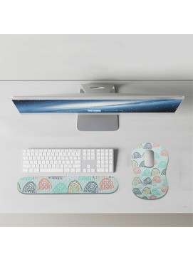 Cloud Pattern Mouse Pad Set