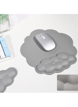 Gray Ergonomic Wrist Rest Mouse Pad Set