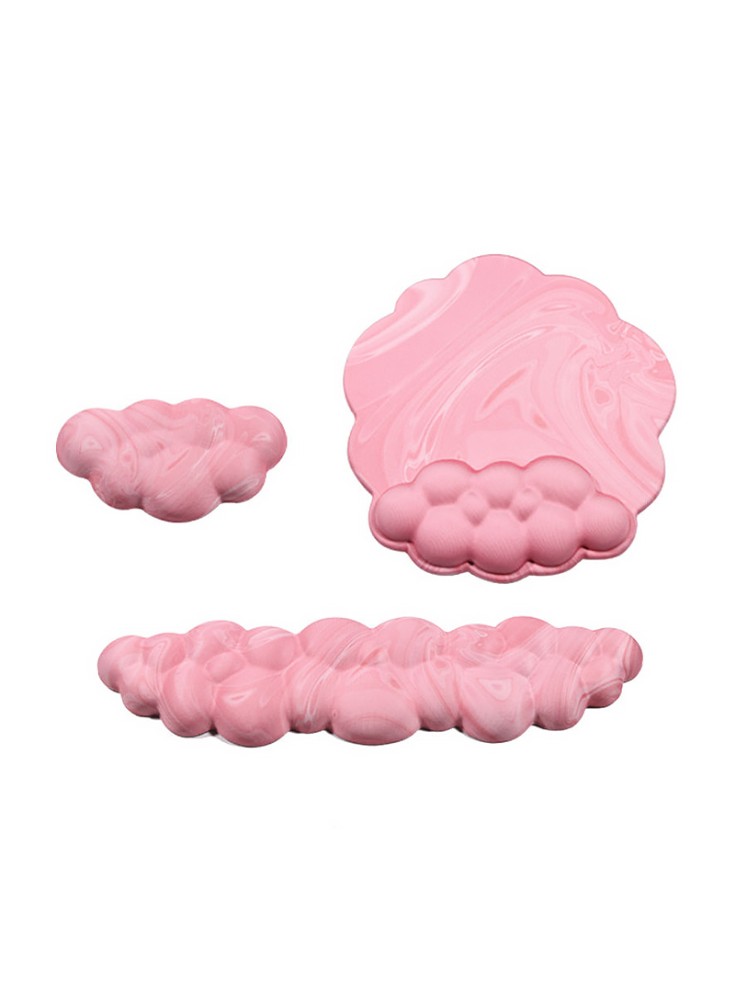 Cartoon Cloud Wrist Rest Mouse Pad Set
