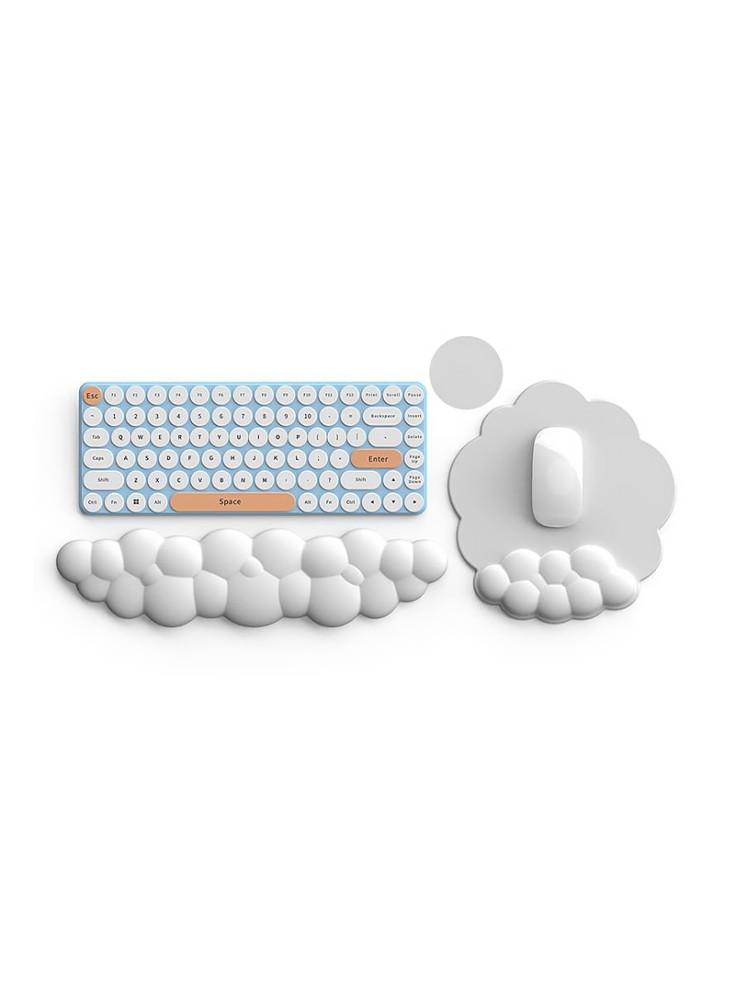 Keyboard Wrist Rest Cloud Pad Set
