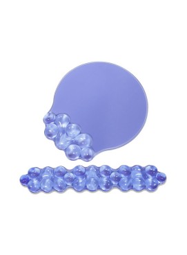 Blue Wrist Rest Mouse Pad Set