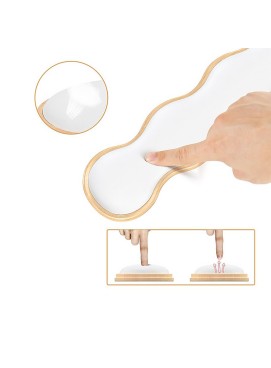 White wooden mouse pad set