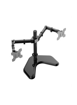 Dual Monitor Adjustable Desktop Stand