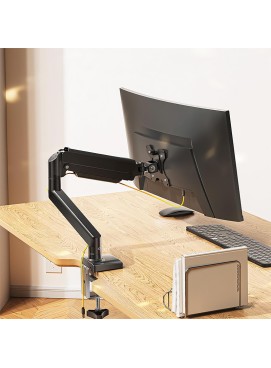 Minimalist Gas Spring Monitor Arm